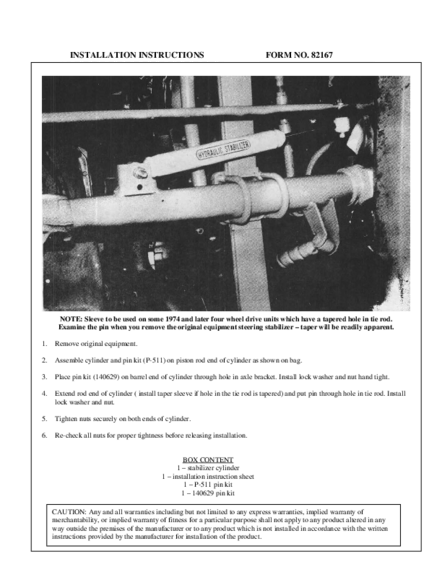 Installation Manual